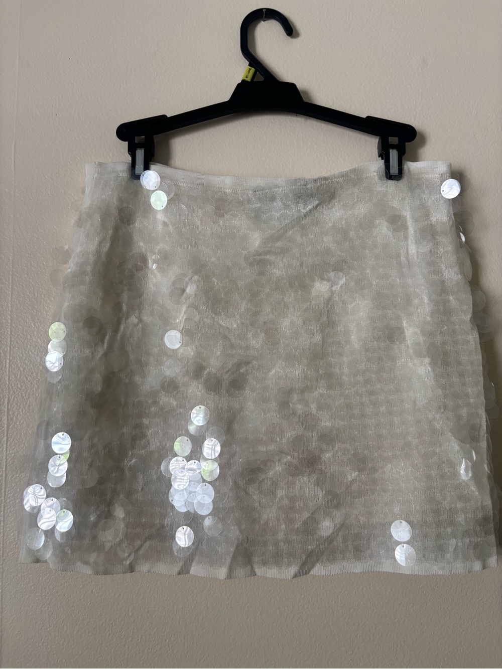 Zara white sequin midi skirt - Picture 3 of 3